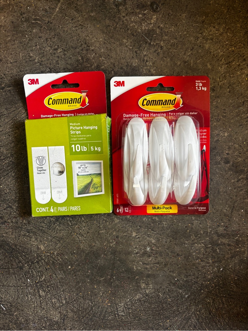 Command 3M White Picture Hanging Strips & Hooks Multi-Pack